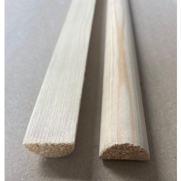 LWK: Grenen Halfrond 12x24x2700 mm