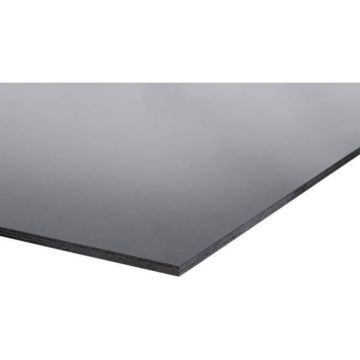 Betonplex Berken Glad Zwart 250x125 cm 9mm