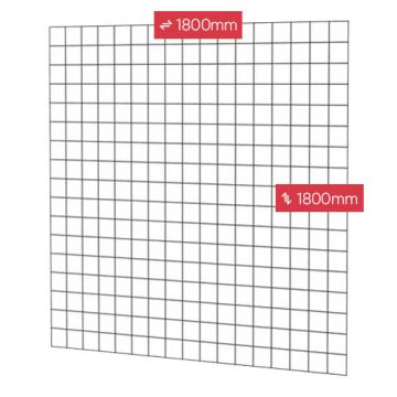 Gaaspaneel Zwart Geplastificeerd 1800x1800mm