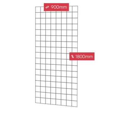 Gaaspaneel Zwart Geplastificeerd 900x1800mm