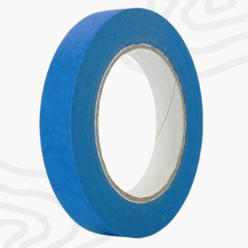 Maskingtape/afplaktape UV 38mm x 50m blauw bij houtenbouwmaterialen.nl
