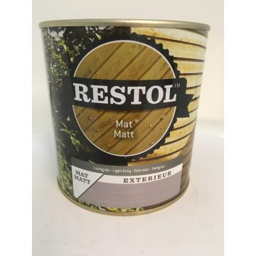 Restol Houtolie Mat 2,5L Lichtgrijs