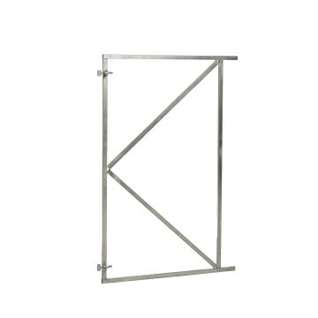 Verstelbaar stalen poortframe 70-90 x 155 cm vuurverzinkt inclusief ophang ogen