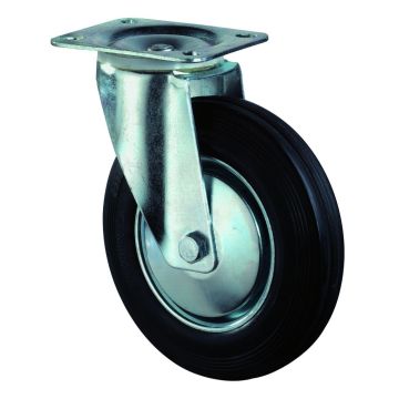 Zwenkwiel 80 mm rubber 50 kg - Hout en Bouwmaterialen - 2023