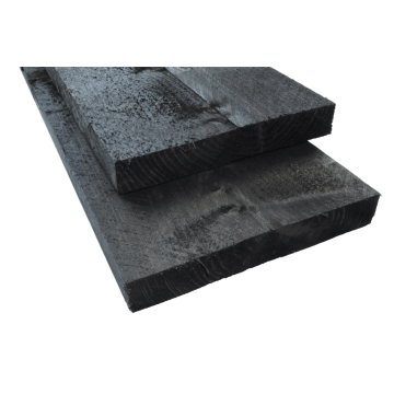 Proefstukje steigerhout Zwart 30x195mm - Hout en Bouwmaterialen - 2023