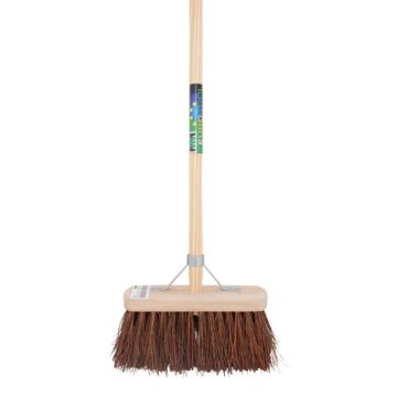 Straatbezem bassine/stalks 29cm met steel 150cm