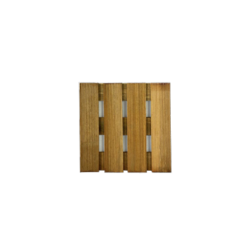 Tuintegel Bankirai 300x300 mm – Hardhout RVS geschroefd | Duurzaam & Stijlvol