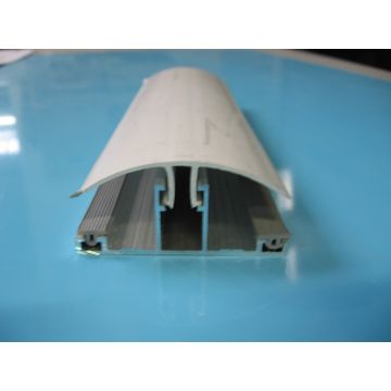 Aluminium tussenprofiel incl. PVC afd.strip en rubber