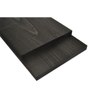 Vuren vlotdelen zwart geïmpregneerd 25x275x2500mm