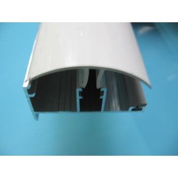 Aluminium zijprofiel incl. PVC afd.strip en rubber