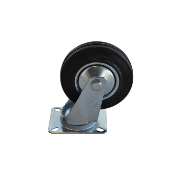 Zwenkwiel 125 mm rubber 100 kg - Hout en Bouwmaterialen - 2023