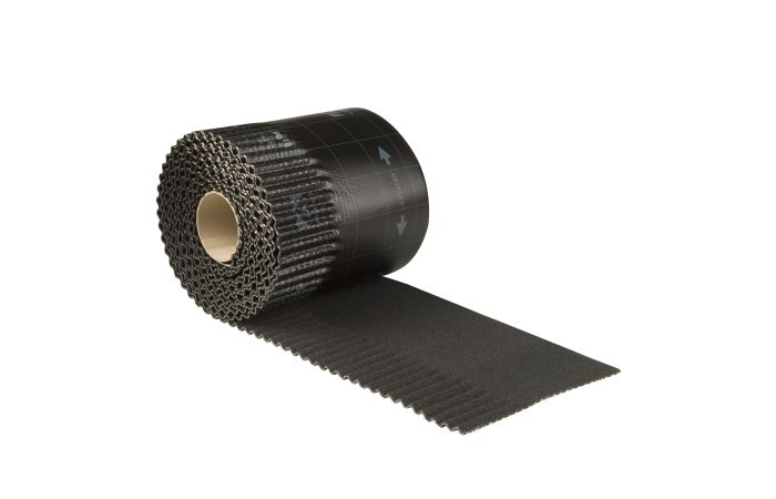 Ubbink Ubiflex loodvervanger ribbel 30cm zwart (per meter) (0534256)