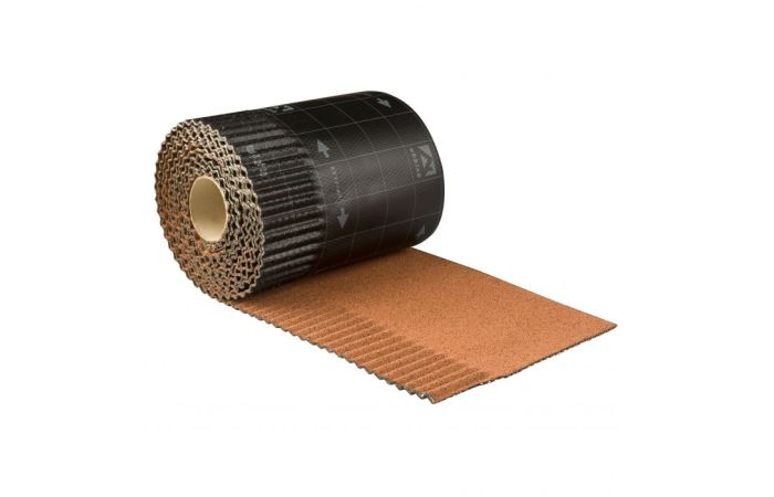 Ubbink Ubiflex loodvervanger ribbel 25cm natuurrood (per meter) (0534255)