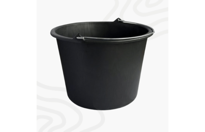 Bouwemmer Zwart, met hengsel