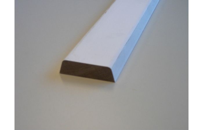 Vuren koplat schuin model gegrond 12x45x4900mm