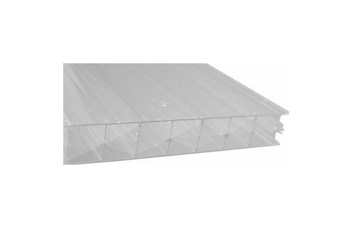 Polycarbonaat LL X-structuur 16x980x3000 mm opaal