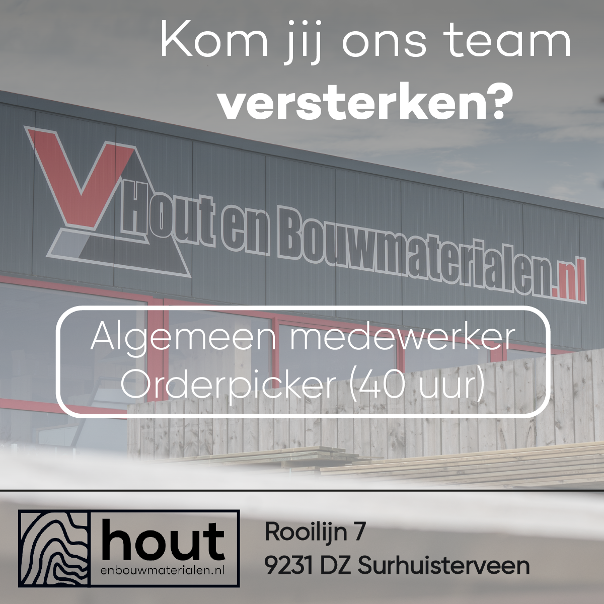 Vacature Algemeen medewerker / Orderpicker